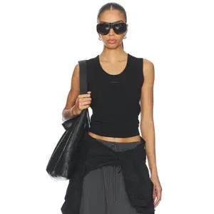 Fear of God ESSENTIALS Rib Tank Top in Vintage Black