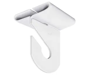10 Pairs Drop Ceiling Hooks for Hanging, Suspended Track Ceiling Tile Clips, Ceiling Grid Hangers for Decorations from Classroom, Office, Home, Wedding, Hold Up to 20 lbs, 1" W X 1½" H