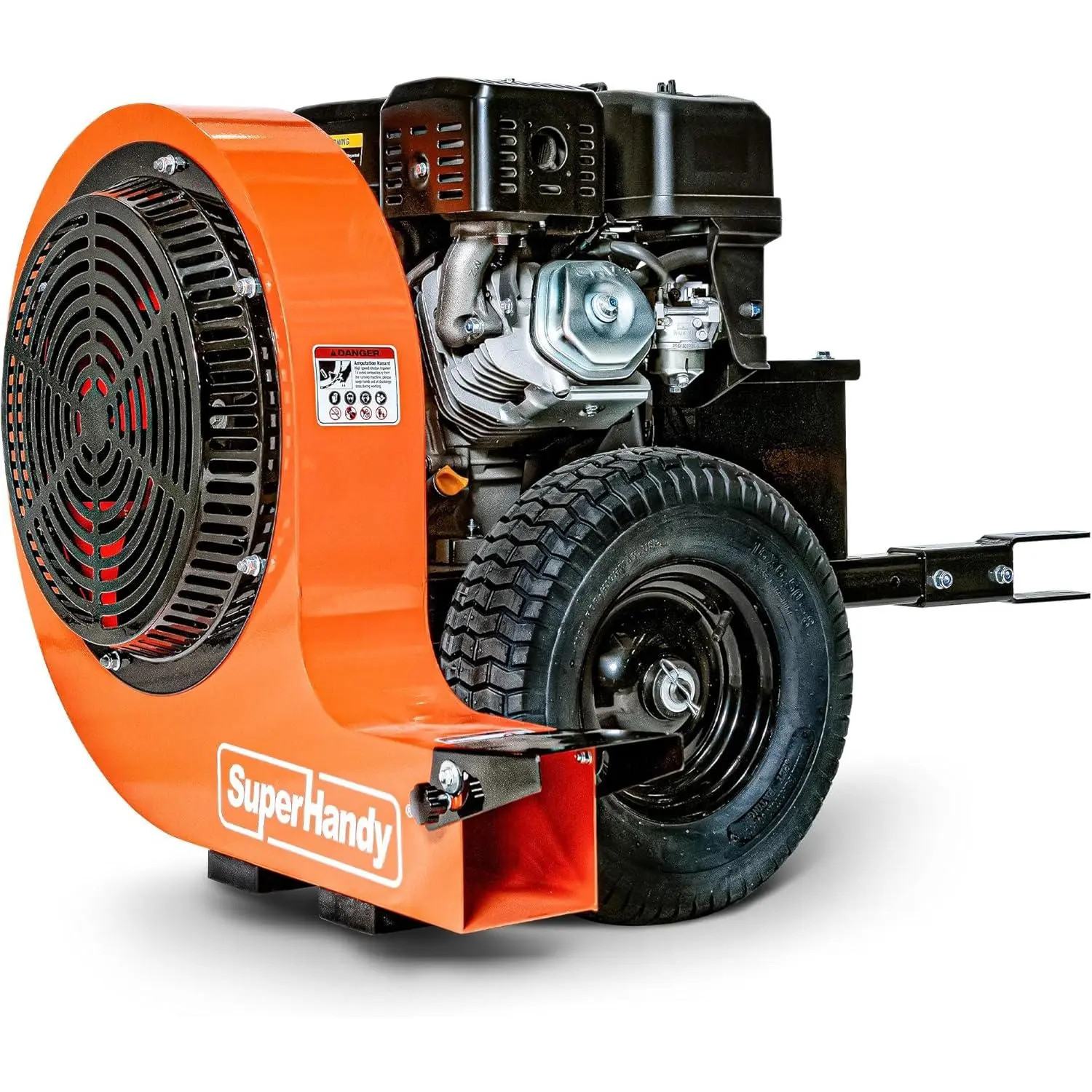 SuperHandy Tow-Behind Leaf Blower – 15HP Electric Start Gas Engine, 3000 CFM, 207 MPH Air Speed, Adjustable Airflow, Metal Impeller, Clevis Pin Hitch