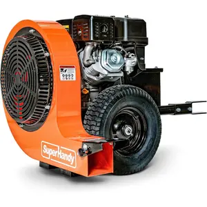 SuperHandy Tow-Behind Leaf Blower – 15HP Electric Start Gas Engine, 3000 CFM, 207 MPH Air Speed, Adjustable Airflow, Metal Impeller, Clevis Pin Hitch