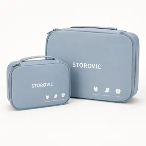 STOROVIC 2-Pack Travel Laundry Organizer Bags – Odor-Control Packing Cubes for Suitcase, Worn Clothes, Underwear, Socks & Small Essentials