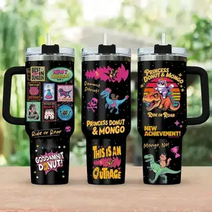 Princess Donut And Mongo 20oz 40oz Tumbler, Dungeon Crawler Carl Stainless Tumbler, Fantasy Book Drinkware Tumbler, Bookish Tumbler
