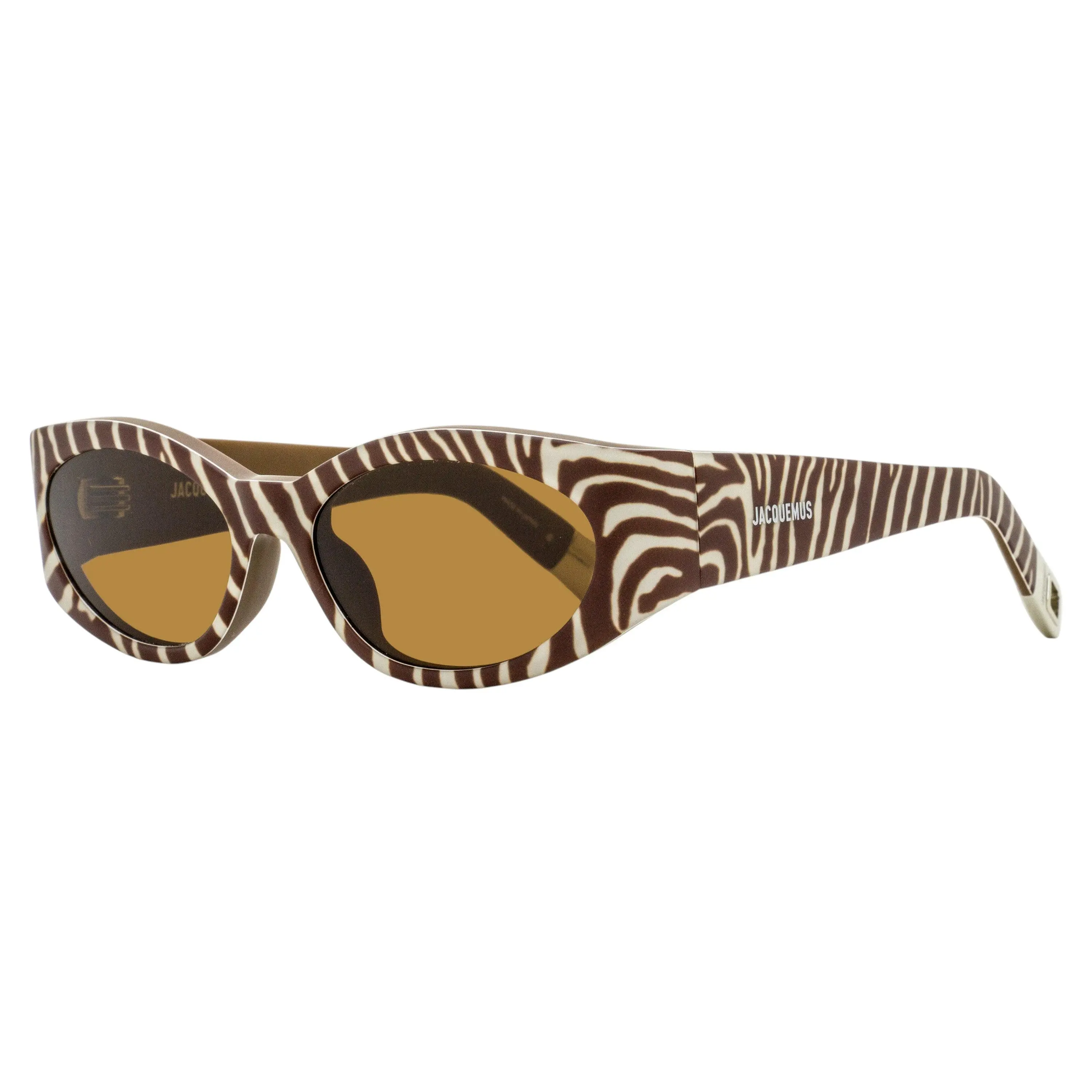 Jacquemus Ovalo Sunglasses JAC4S 011 Brown Zebra 55mm