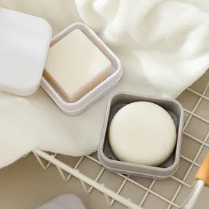 Modern soap box-Non-Slip, Splash-Proof Base, Easy-Clean Durable Design for Sink or Countertop, Compact Rectangular Tray in White, Grey, or Black, Perfect for Bathroom Organization