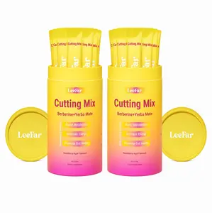 2 Piece LeeFar Cutting Drink Mix GX–| Strawberry Açaí Flavor – 30 Servings