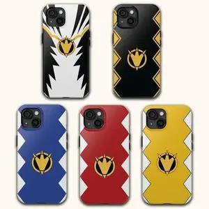 Dino Thunder Lightning Tough/MagSafe Case - All 5 Ranger Colors (incl. Black & White) for iPhone 17, 16, 15, 14, 13, 12, 11 Pro