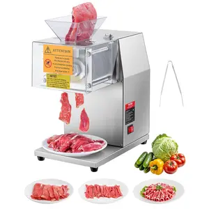 VEVOR Meat Cutter Machine, 850W Meat Slicer, 551 lb/h Commercial Meat Cutting Machine Stainless Steel, 5 mm Thickness, Detachable Blades, Electric Food Slicer for Home Kitchen Restaurant SupermarketVEVOR Super Brand Day