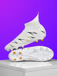 Men's Sports Football Shoes, Sports Lace Up Soccer Shoes, Football Cleats, Speed Cleats, Training Shoes for All Seasons