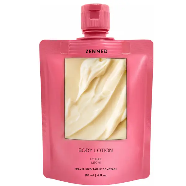 Travel Size- Lychee Hydrating Body Lotion with Shea Butter, Bakuchiol, Squalane & Niacinamide for Nourished, Smooth Skin, Flower Bloom Scent, Luxury Body Care, All, Glycerin, All-Over Care Daily Skin Moisturizing Deep Moisture Cream
