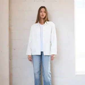Everyday Canvas Chore Jacket In White