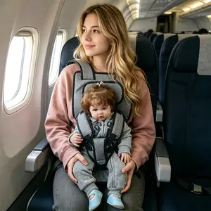 Hands-Free Baby Carrier, Front and Back Use Waist Belt, All-Season Comfortable Seat, Breathable Chair, Ideal for Year-Round Use