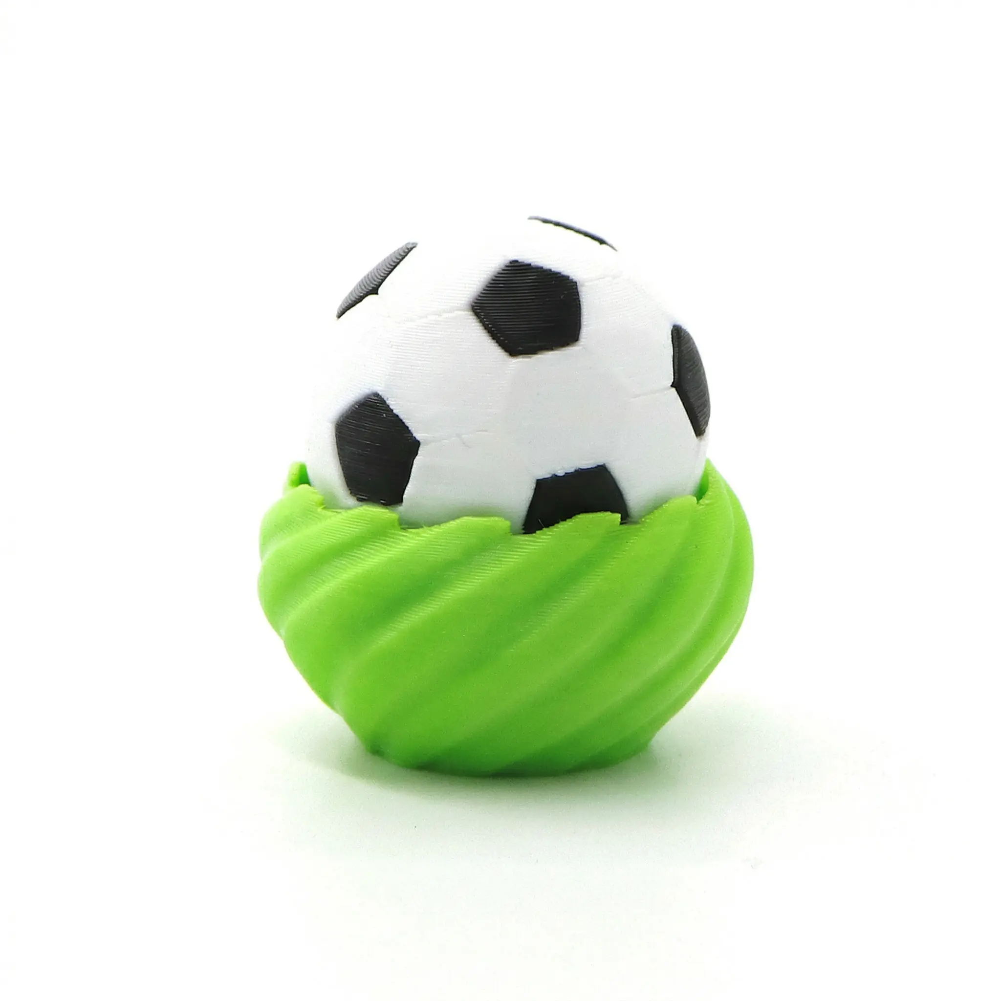 3D Printed Soccer Fidget Clicker Toy, TikTok Viral Stress Relief Sensory Toy with Crisp Mechanical Switch, Portable Anti-Anxiety Fidget for Adults Kids ADHD Autism, Office Desk Classroom Travel Gift