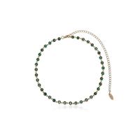 Emerald Crystal with 18k Gold Plating