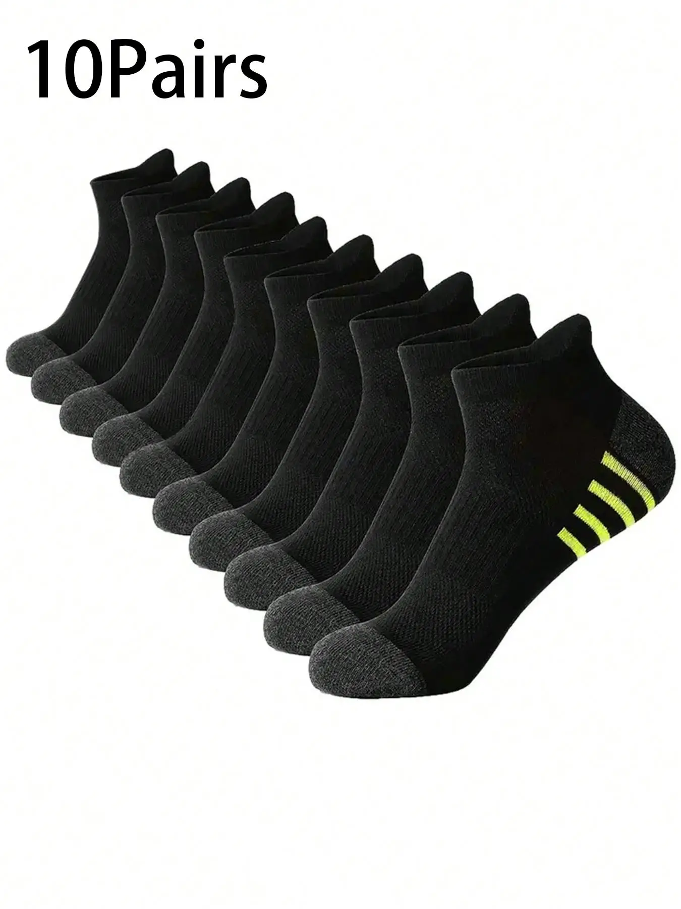 Men's Colorblock & Striped Print Crew Socks, Casual Soft Comfy Breathable Socks for All Seasons Daily Wear, Men Socks