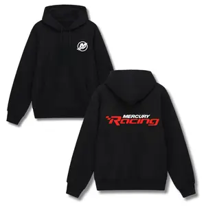 Mercury Racing Graphic Hoodie – Motorsport Enthusiast Pullover, Soft Cotton Blend, Racing Lifestyle Apparel for Men & Women