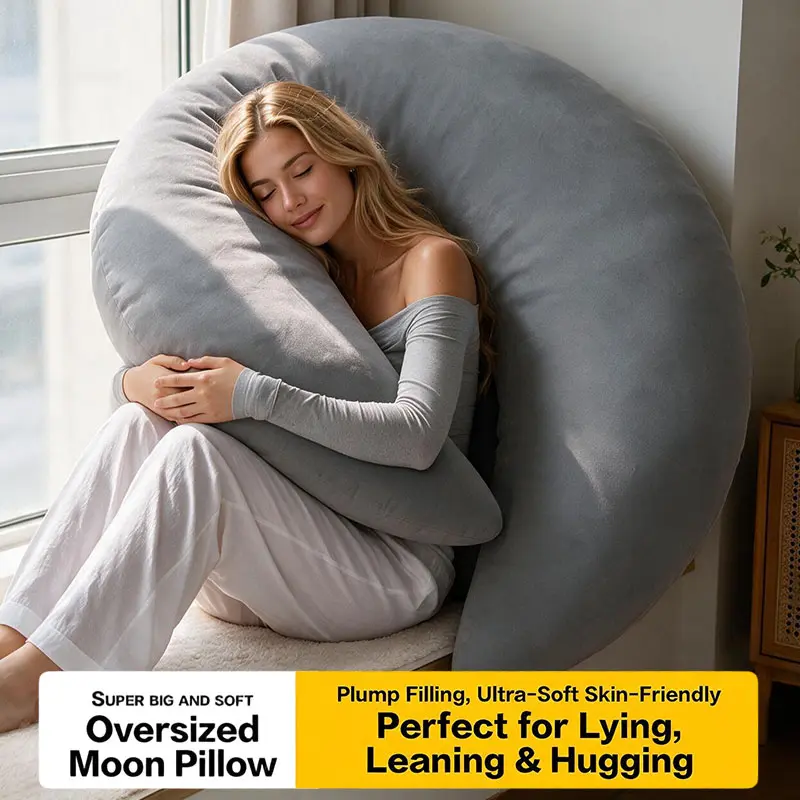 Home Ergonomic Backrest Reading Pillow With Armrest & Detachable Neck Support Pillows, Soft Lumbar Support Cushion For Bed Sofa Dorm, Removable Washable Cover, Ideal For Reading Gaming Watching TV Pregnant Women Use