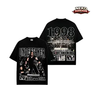Limited 'Hell In A Cell' The Undertaker - The Deadman WWE Legend Premium Wrestling T Shirt 100% Cotton T-Shirt The Charismatic Army, Team Xtreme Shirt, WWE Fans Shirt, WWE Event Outfit