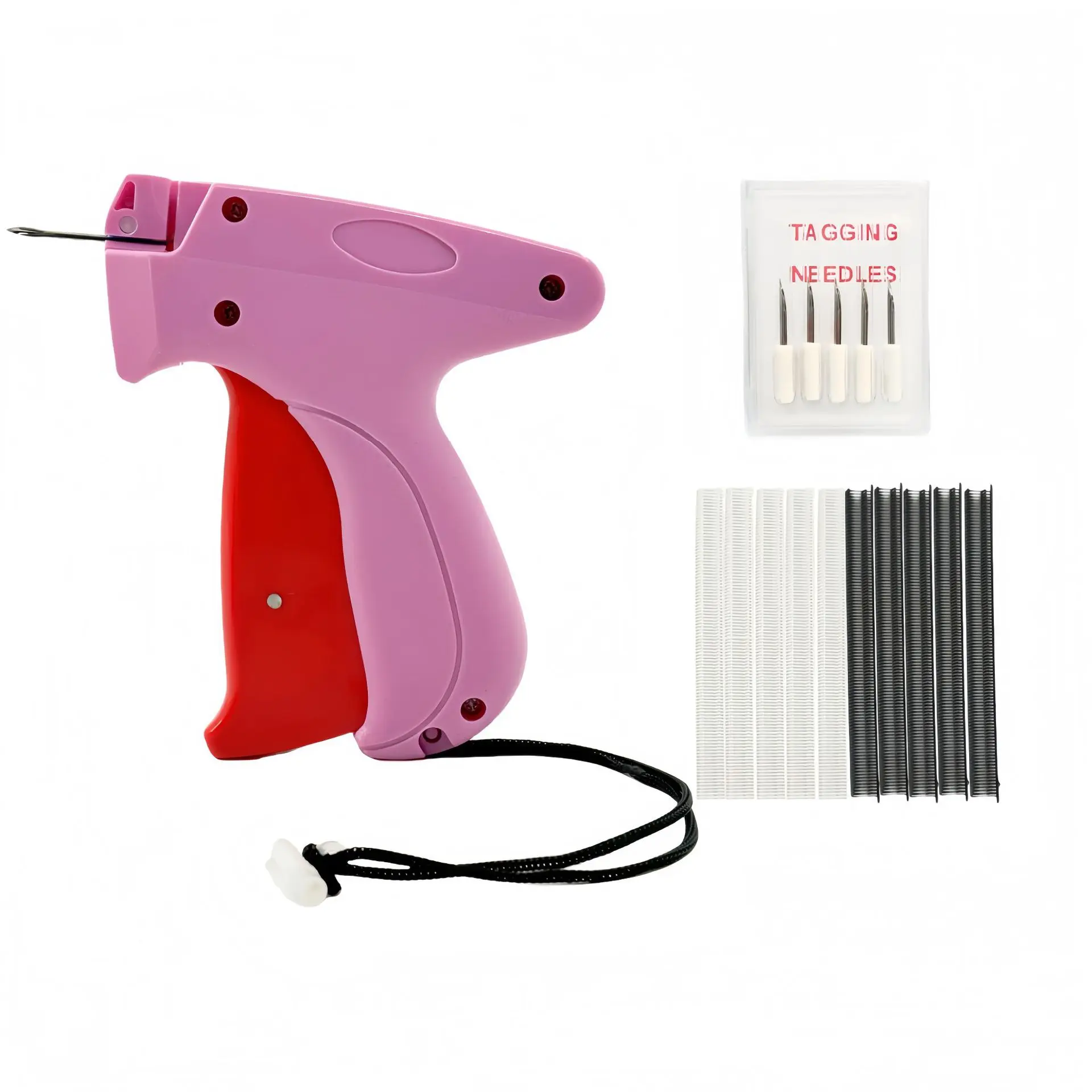 Quick Clothing Fixer Stitch Gun - Handheld Micro Style with 6 Needles & 500 Black+500 White Fasteners, Versatile Tagging & Mini Sewing Tool for Home, Clothing Shops & Fabric Repairs