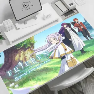 Frieren Beyond Journeys End  Mouse Pad large keyboard mouse desk pad non-slip rubber gaming mouse pad laptop carpet 600x300
