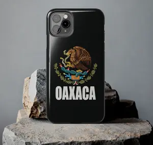 Oaxaca Mexico Mexican Eagle Escudo State Estado, iPhone 16 15, 14, 13, Pro Max Tough iPhone Glossy Phone Case, Mobile Phone Case Protection Gift