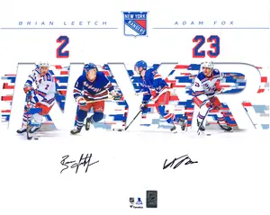 Brian Leetch & Adam Fox New York Rangers Autographed 16" x 20" Dual Photograph - Fanatics Authentic Certified