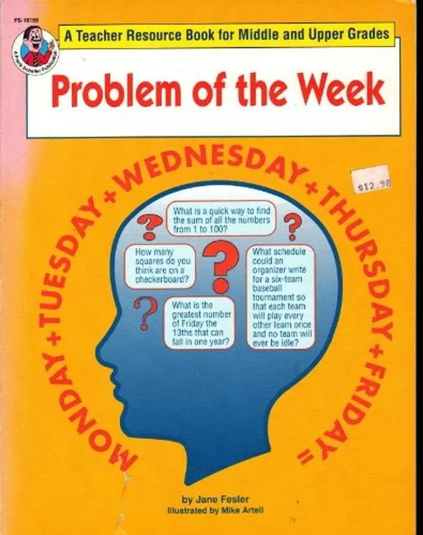 Used Literature Book - Problem of the Week by Frank Schaffer Publications (Paperback, English) - Reading Materials, Books