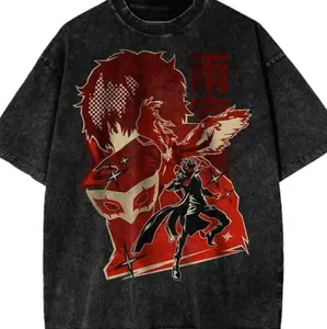 #Joker Shirt, Persona Shirt, Game Shirt, Vintage Tee short sleeve, round neck, for men and women, fan, suitable for summer vintage graphic 8YM