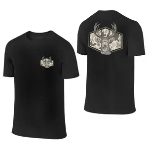 Men's Deer Hunting Camouflage T-Shirt Classic Old School Style Soft Lightweight Comfortable Unisex Casual Father's Day Gift for Dad Husband - Menswear