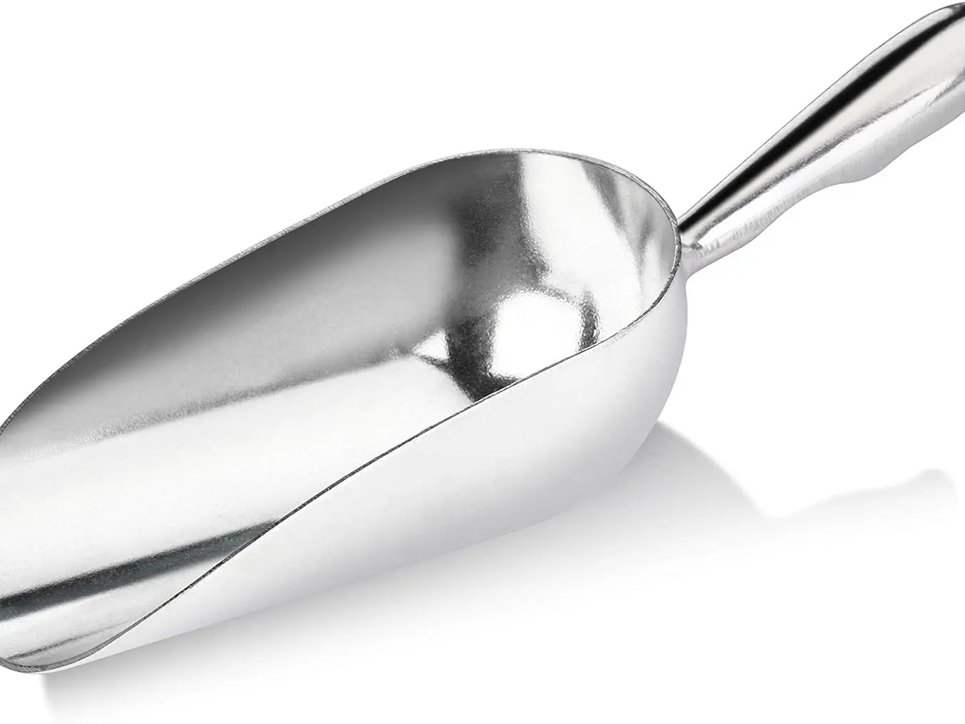 12oz Aluminum Ice & Utility Scoop – One-Piece Round Bottom Scoop for Bar, Flour, or Kitchen Use (Hand Wash Only)