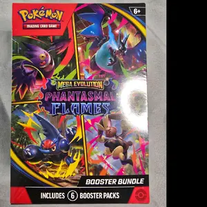 Pokémon TCG Phantasmal Flames Booster Bundle with 6 Booster packs.