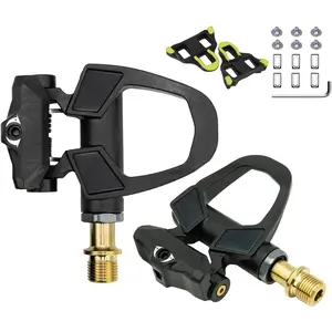 Full Carbon Ti  Clipless Pedals for  SPD-SL System Ultra Lightweight 200g with Cleats for Road  Cycling