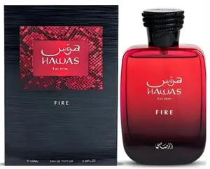 Rasasi Hawas Fire For Him EDP, 100ml Men's Spicy Woody Fragrance