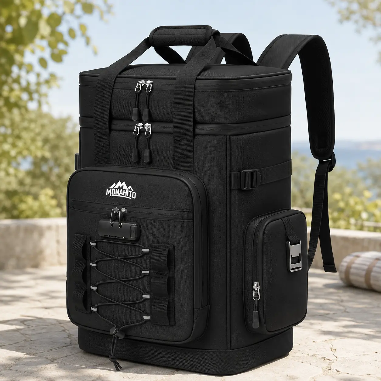 Unisex 25L Insulated Leakproof Waterproof Backpack Coolers, Soft-Sided Personal Cooler Bag with Multiple Pockets, Weekender Travel Backpack for Camping & Family Picnics