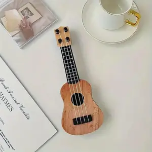 Miniature Guitar Model Decor, Mini Guitar Model Ornament, Decorative Mini Musical Ornament Display for Home, Unique Craft Home Decoration for Music Lovers