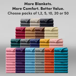 【  Weekly Deals 】Imperial Homeware Luxury Ultra-Soft 310 GSM Fleece Blanket Throw Plush Warm & Lightweight Throw for Cozy Nights Available in Queen, Twin and Throw Sizes