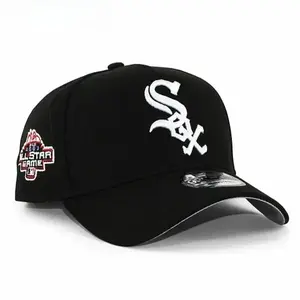 2026 Trending Sox Casual Khaki Fabric Hat with Embroidered Baseball Cap, Snapback Design, Unisex Style, Quality-Checked for All Seasons