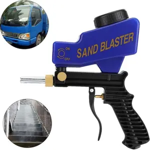 Light-Duty Sandblaster Gun Kit, Requires Air Compressor (Not Included), Hobby Sand Blaster for Small Projects, Metal & Wood Surface Prep,