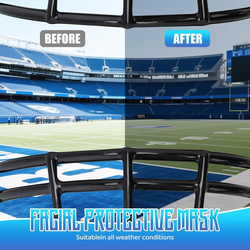 Clear football visor lightweight polycarbonate lens scratchresistant universal fit for adultyouth helmets riddell speedflex schutt f7 xenith vicis