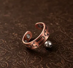 Copper Magnetic Ring for Women, Ladies Fingers Thumb, 100% Solid Pure Copper Jewelry Gift