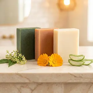Neem & Dead Sea Mud - Bar Soap | Aloe Vera & Calendula - Bar Soap | Turmeric Soap - Bar Soap