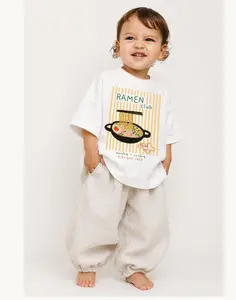 Ramen  Oversized T-Shirt, Graphic Tee Shirt for Baby  Italian Summer Outfit, Trendy Gender Neutral Tee, Cute Food Shirt