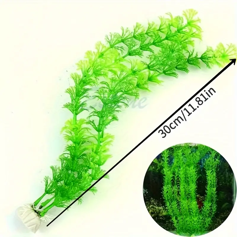 2Pcs Colorful Artificial Aquarium Plants - Durable ABS Resin Aquatic Plants, Suitable for Fish Tank Decoration fishtank pc moss balls lava rock 20 gallon Smart Small with LED Light and Filter Dragon Stone