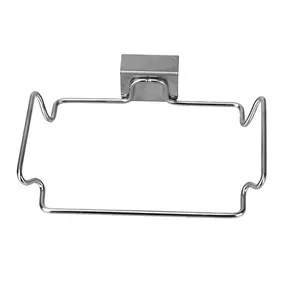 Kitchen Trash Rack Closet Stand kitchen Accessories Garbage Storage Holder Cabinet Door Stainless Steel Garbage Bags Holder Hanging Organiser
