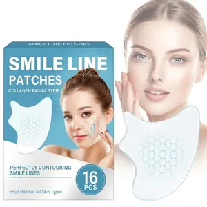 Smile Line Patches – Collagen Facial Strips for Perfectly Contouring Smile Lines (16 Pcs)