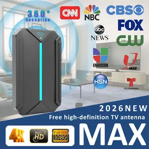 Performance Version Digital TV Antenna Ultra, Free Local Channels, Supports 4K/8k, Signal Booster, Includes 16ft Coaxial Cable