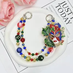 Mask Style Bag Charm,Delicate Handbag Pendant Accessory for Women, Detachable,Pretty Mother's Day Gift,Ideal Birthday Gift for Girls & Women,Summervibes