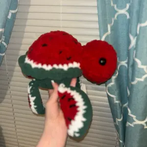Crochet watermelon turtle