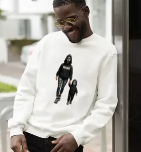 Ghostface Mama and Mini Matching Halloween Hoodie Set – Scary Family Costume Sweatshirt for Mom and Kid