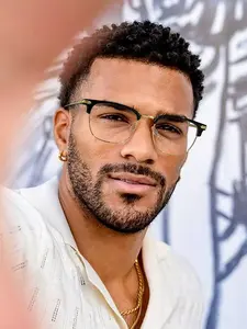 High-Quality Men's Vintage Metal Frame Casual Half-Rim Rectangular Glasses, Lightweight Durable, Anti-Blue Light, Copper, for Campus Office Daily Wear, Versatile Use