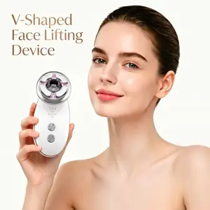 Electric V-Shaped Face Lifting Device - Beauty & Personal Care Skincare Tool for Facial Contouring, Jawline Shaping, EMS Massage, Red Light Therapy
